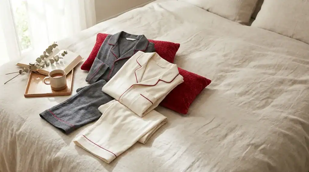 Stoelhoezen posés sur un lit douillet dans une chambre lumineuse