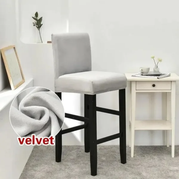 Barkrukhoes van stretch velours