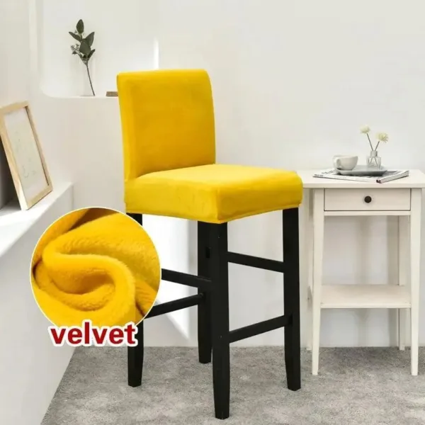 Barkrukhoes van stretch velours