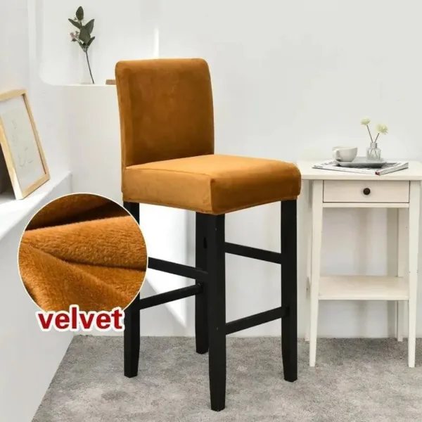Barkrukhoes van stretch velours