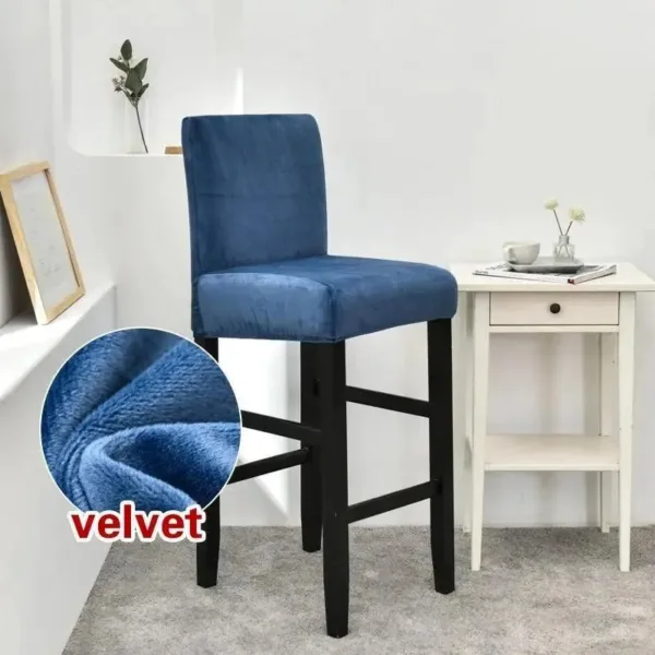 Barkrukhoes van stretch velours