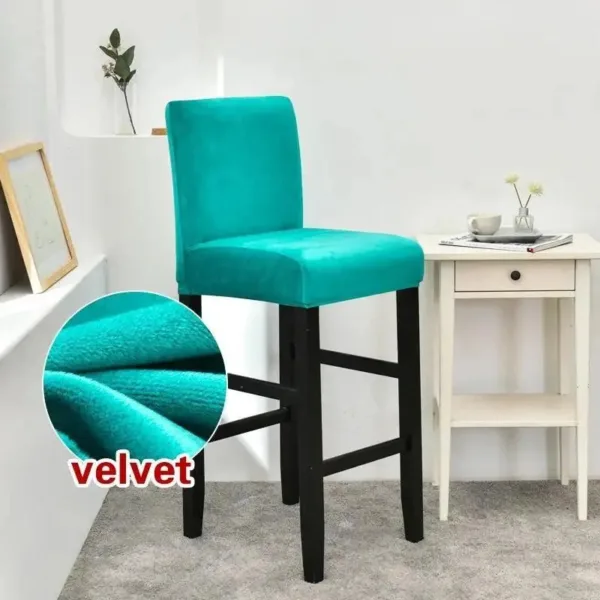 Barkrukhoes van stretch velours