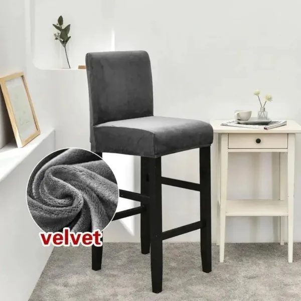 Barkrukhoes van stretch velours