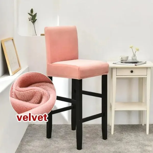 Barkrukhoes van stretch velours
