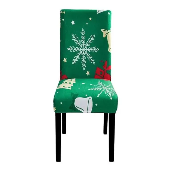 Kerststoelhoes met feestelijk dessin