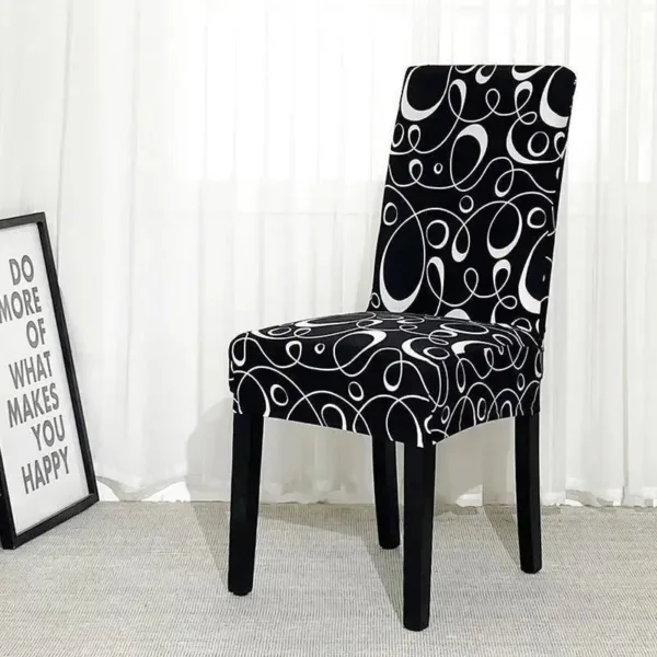 Stoelhoes zwart met witte cirkels