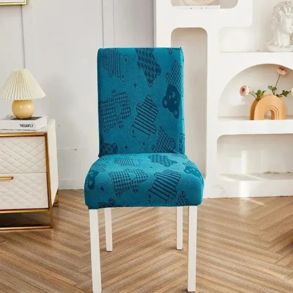 Stoelhoes jacquard, geweven dessin