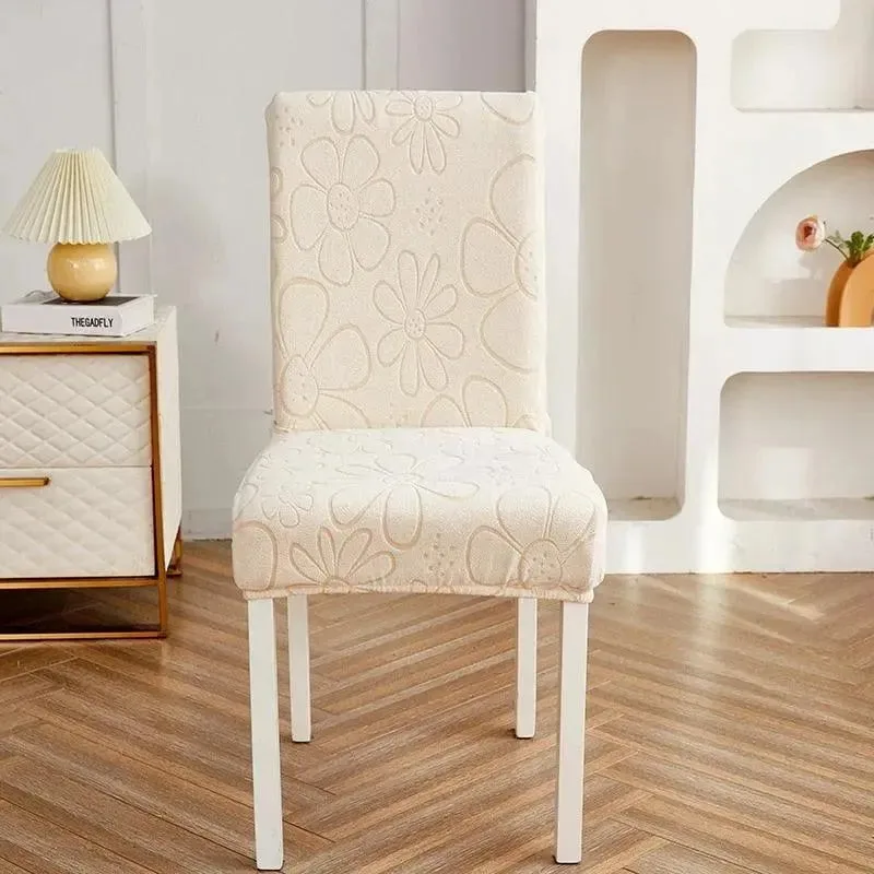 Stoelhoes jacquard, geweven dessin