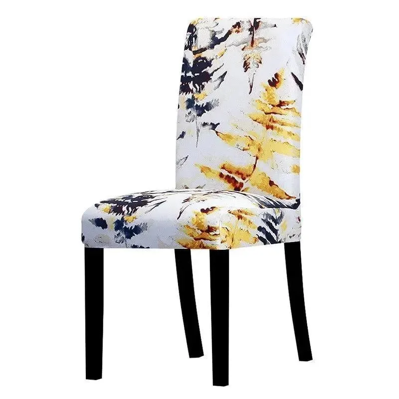 Stoelhoes met witte aquarel bloemenprint
