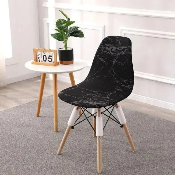 Scandinavische stoelhoes, marmermotief