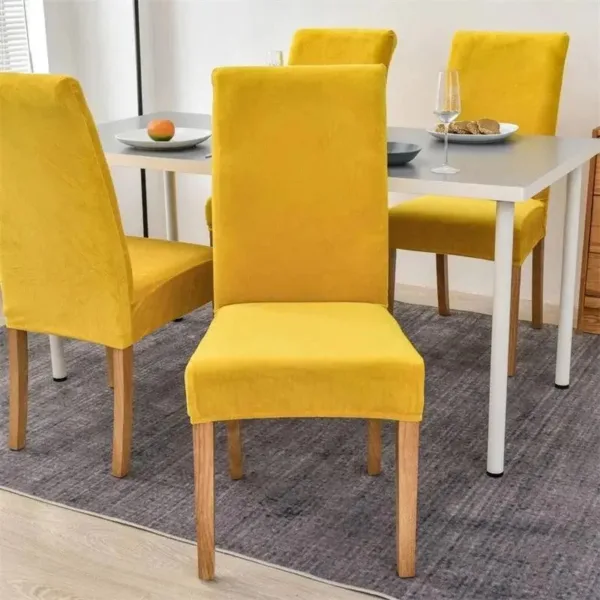Stoelhoes van stretch velours