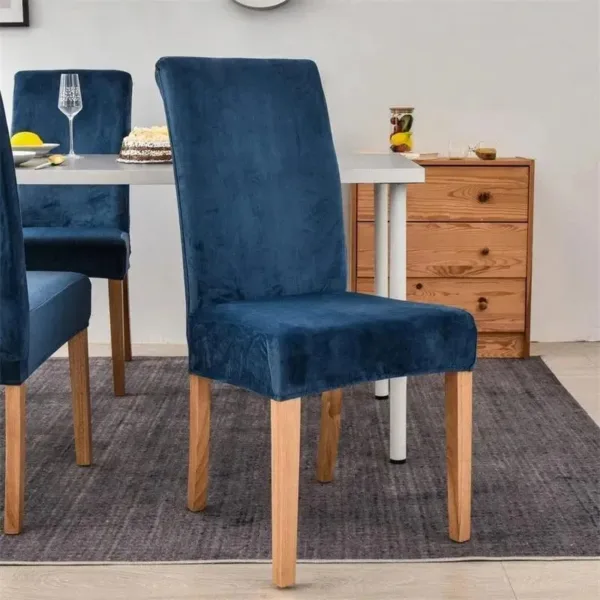 Stoelhoes van stretch velours