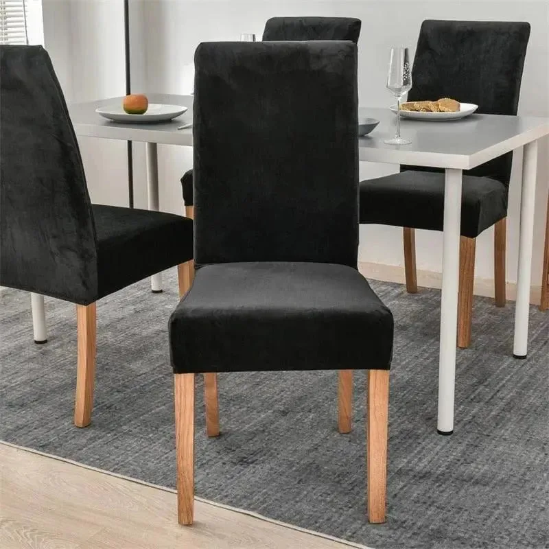 Stoelhoes van stretch velours