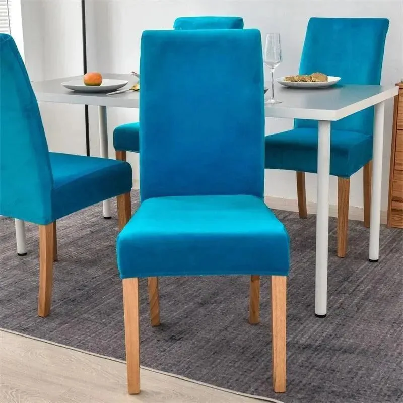 Stoelhoes van stretch velours