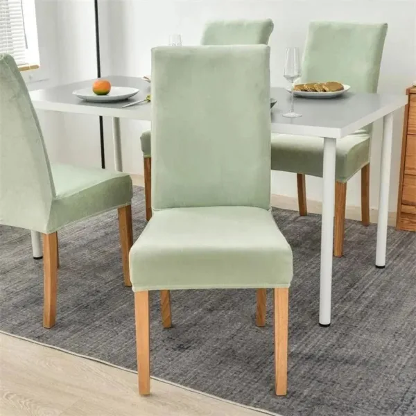 Stoelhoes van stretch velours