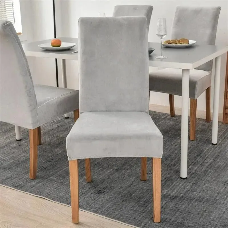 Stoelhoes van stretch velours