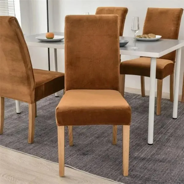 Stoelhoes van stretch velours