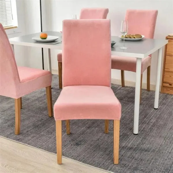 Stoelhoes van stretch velours