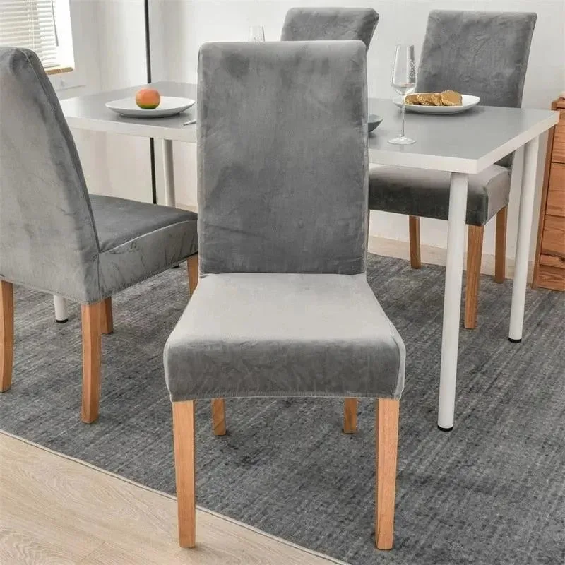 Stoelhoes van stretch velours