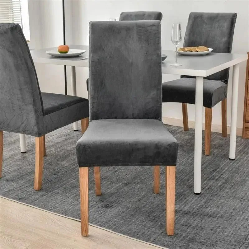 Stoelhoes van stretch velours