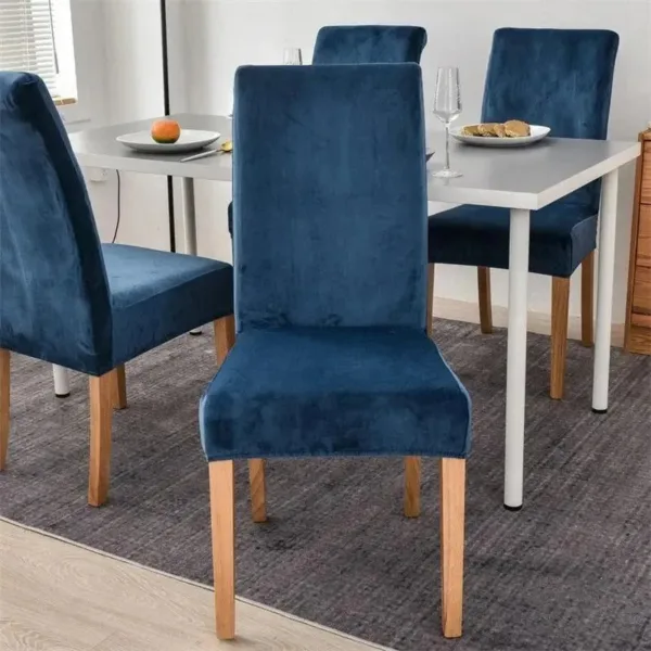 Stoelhoes van stretch velours
