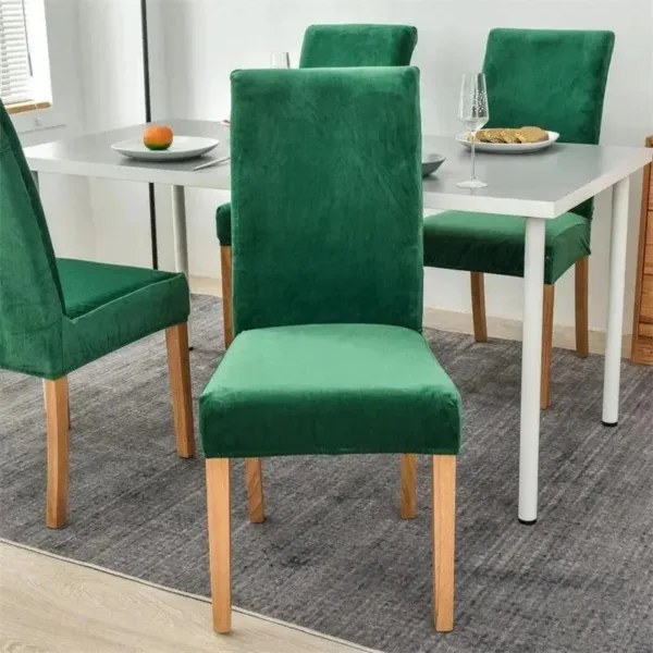 Stoelhoes van stretch velours