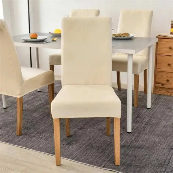 Stoelhoes van stretch velours