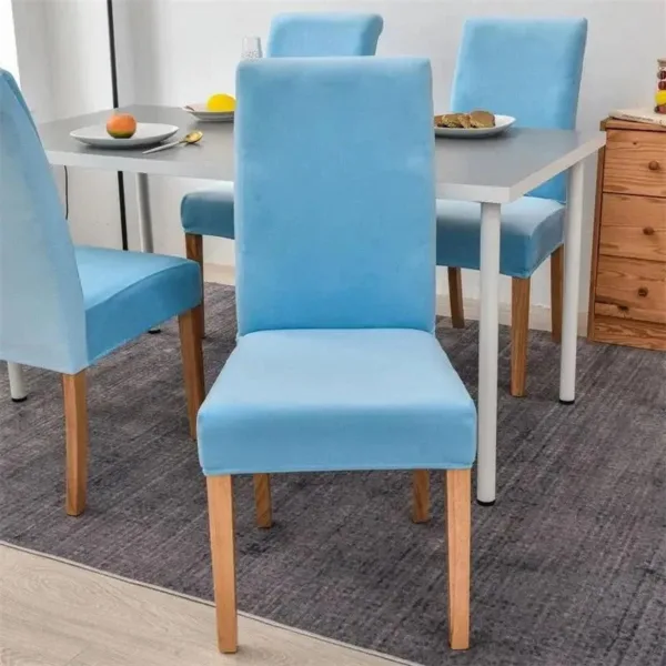 Stoelhoes van stretch velours