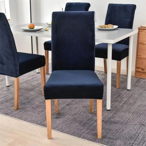 Stoelhoes van stretch velours