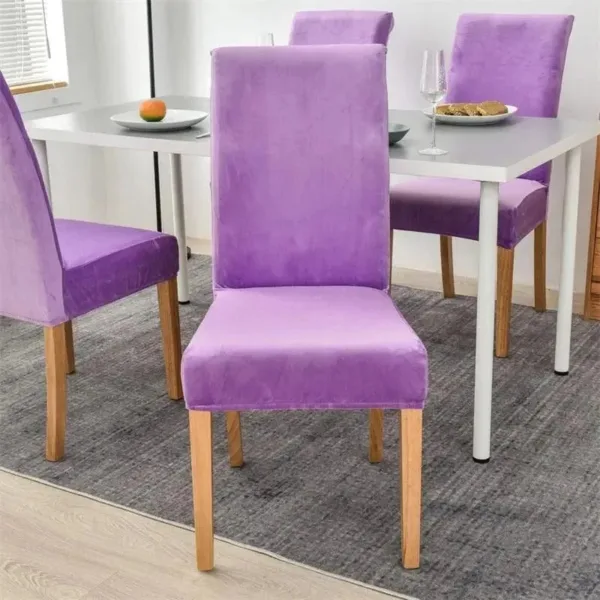 Stoelhoes van stretch velours