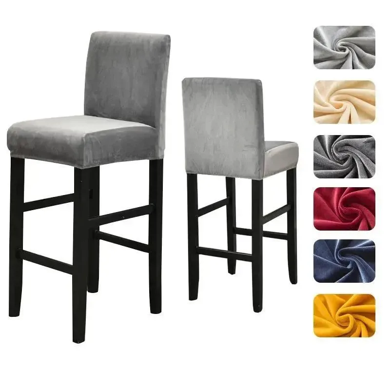 Barkrukhoes van stretch velours
