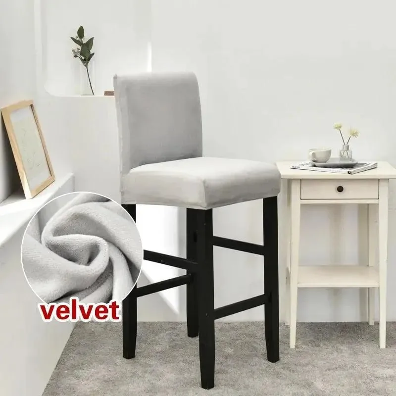 Barkrukhoes van stretch velours