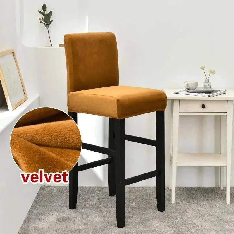 Barkrukhoes van stretch velours