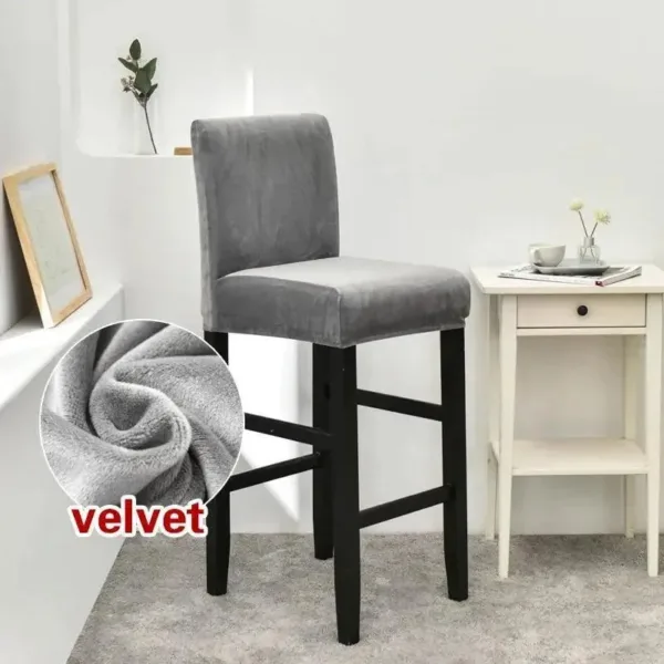 Barkrukhoes van stretch velours