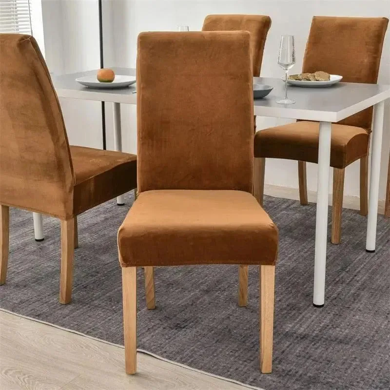 Stoelhoes van stretch velours