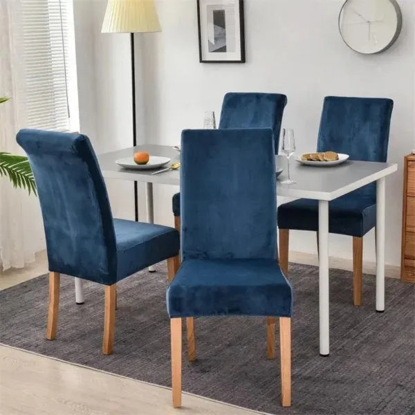 Stoelhoes van stretch velours