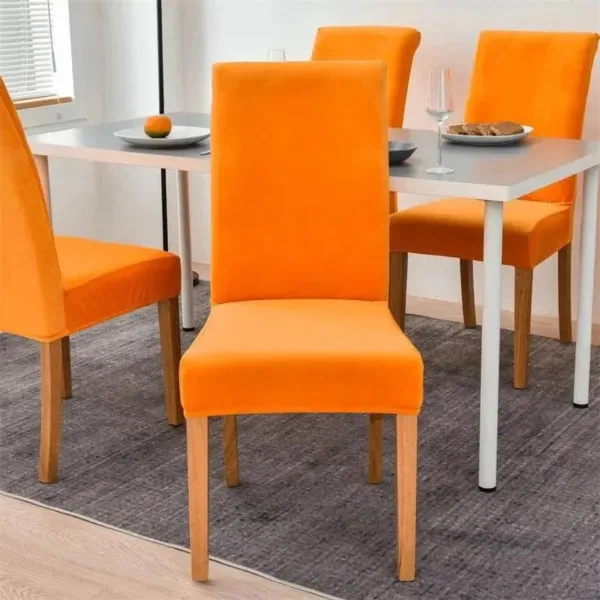 Stoelhoes van stretch velours