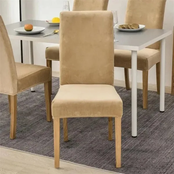 Stoelhoes van stretch velours