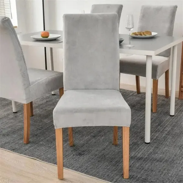 Stoelhoes van stretch velours