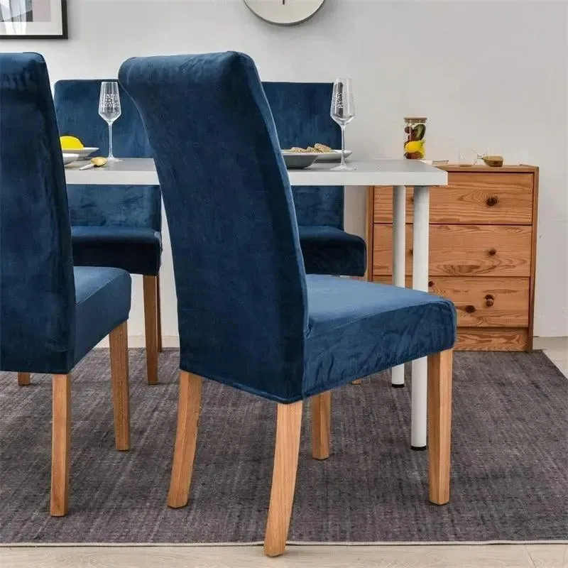 Stoelhoes van stretch velours
