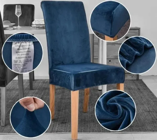 Stoelhoes van stretch velours