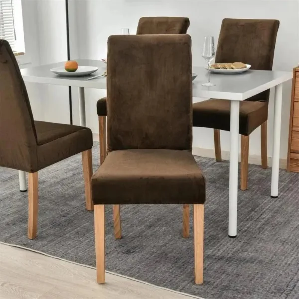 Stoelhoes van stretch velours