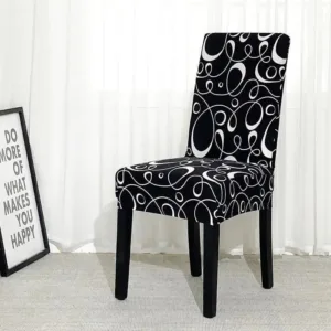 Stoelhoes zwart met witte cirkels
